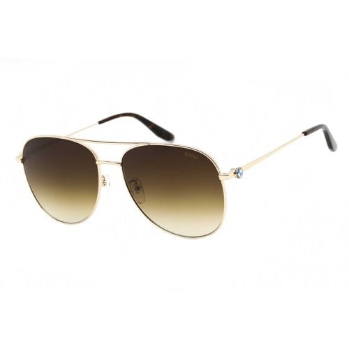Men's Sunglasses - Brown Gradient Lens Full Rim Aviator Frame / BW0028-D 32P - BMW - Modalova