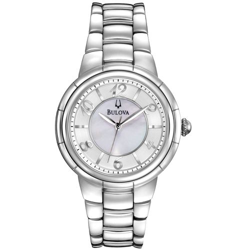 L169 Women's Rosedale Mother of Pearl Dial Steel Bracelet Watch - Bulova - Modalova