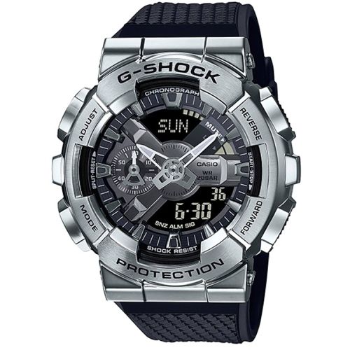 Men's Watch - G-Shock Analog-Digital Dial Black Resin Strap Alarm / GM110-1A - Casio - Modalova