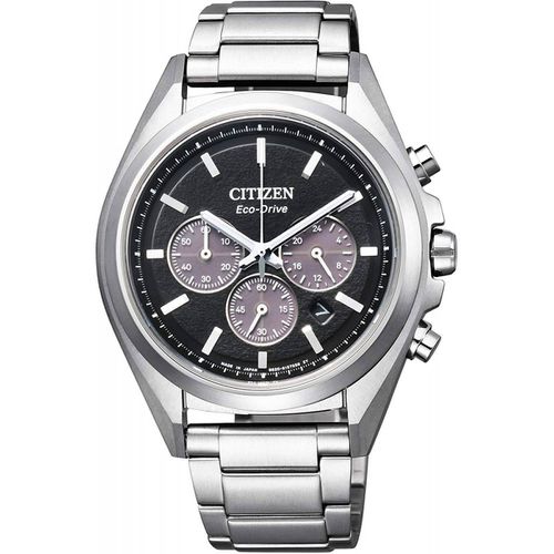 Men's Watch - Attesa Chrono Black Dial Titanium Bracelet / CA4390-55E - Citizen - Modalova