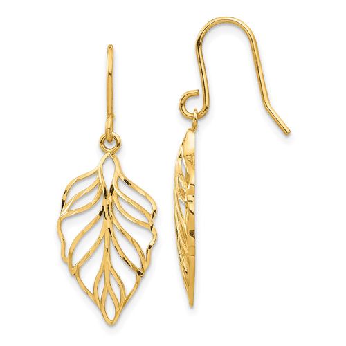 K Leaf Dangle Earrings - Jewelry - Modalova