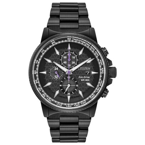 Men's Eco Drive Watch - Black Panther Chronograph Black Bracelet / CA0297-52W - Citizen - Modalova
