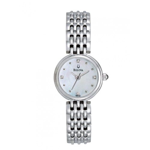 P122 Women's MOP Dial Diamond Watch - Bulova - Modalova