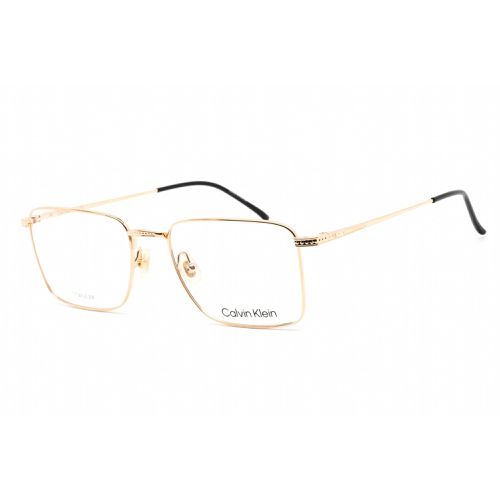 Men's Eyeglasses - Gold Titanium Rectangular Shape Frame / CK22109T 717 - Calvin Klein - Modalova