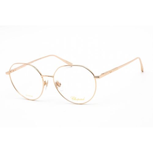 Women's Eyeglasses - Shiny Rose Gold Metal Round Shape Frame / VCHF71M 0300 - Chopard - Modalova