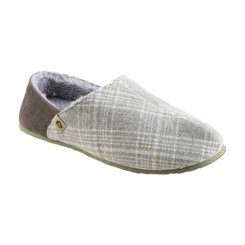 Men's Slippers - Parker Algae Sole Grey Plaid Flannel, Medium / A20158GPLMM - Acorn - Modalova