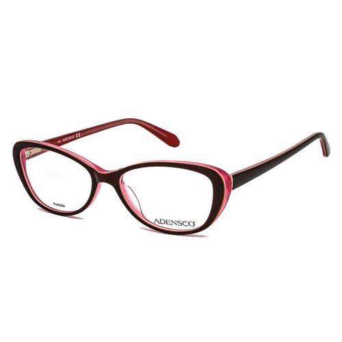 Women's Eyeglasses - Brown Pink Full Rim Plastic Frame / Ad 220 0DQ2 00 - Adensco - Modalova