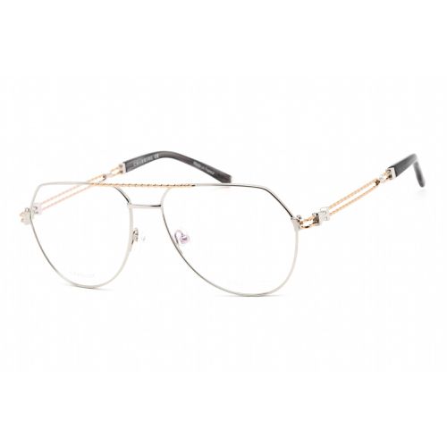 Men's Eyeglasses - Shiny Silver/Gold Titanium Aviator Frame / PC75086 C02 - Charriol - Modalova