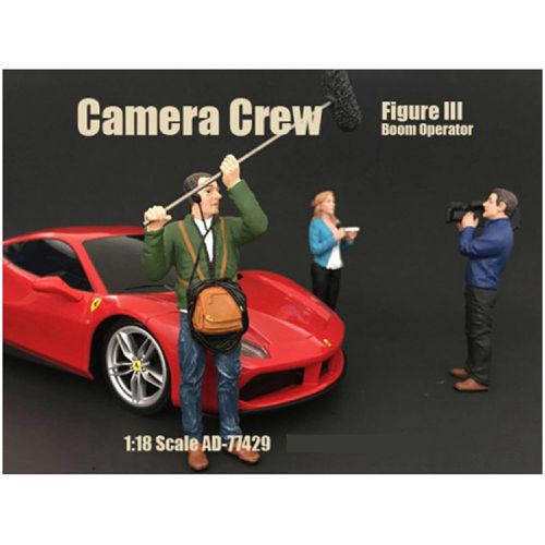 Figure III - Camera Crew Boom Operator For 1:18 Models, 4.25 inch - American Diorama - Modalova