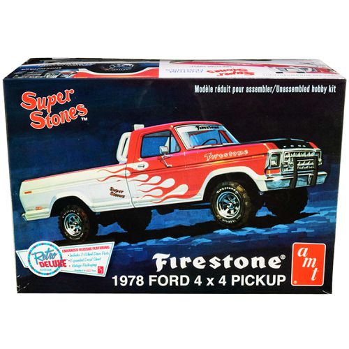 Model Kit Skill - 2 1978 Ford 4x4 Pickup Truck Firestone Super Stones - AMT - Modalova