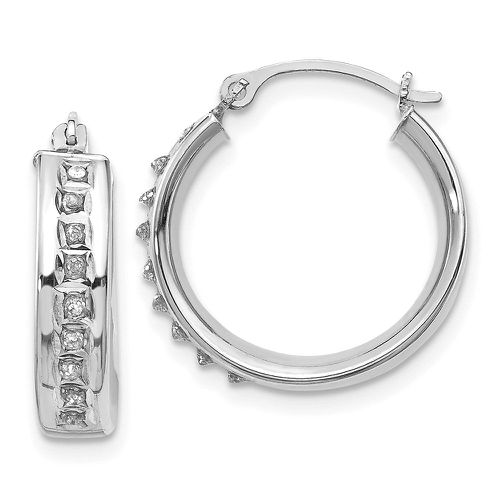 K White Gold Diamond Fascination Round Hoop Earrings - Jewelry - Modalova