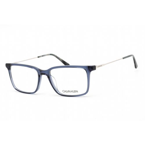 Men's Eyeglasses - Crystal Navy Acetate Rectangular Frame / CK18707 410 - Calvin Klein - Modalova