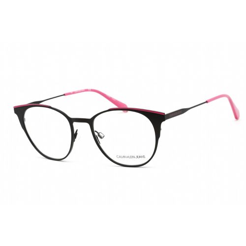 Men's Eyeglasses - Black/Bright Rose Metal Round / CKJ21208 081 - Calvin Klein Jeans - Modalova