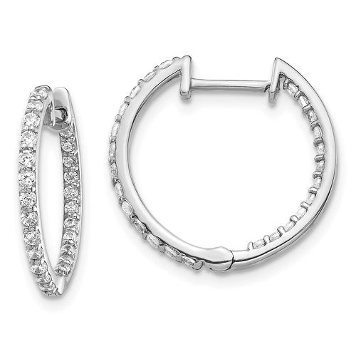 K White Gold Diamond Hoop Earrings - Jewelry - Modalova