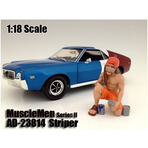 Musclemen Striper Figure - 2.5 inch Tall For 1:18 Scale Models - American Diorama - Modalova