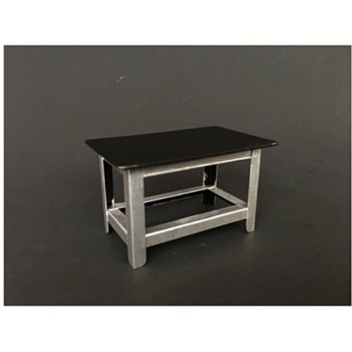 Metal Work Bench - For 1:24 Scale Models Black/Silver Blister Pack - American Diorama - Modalova