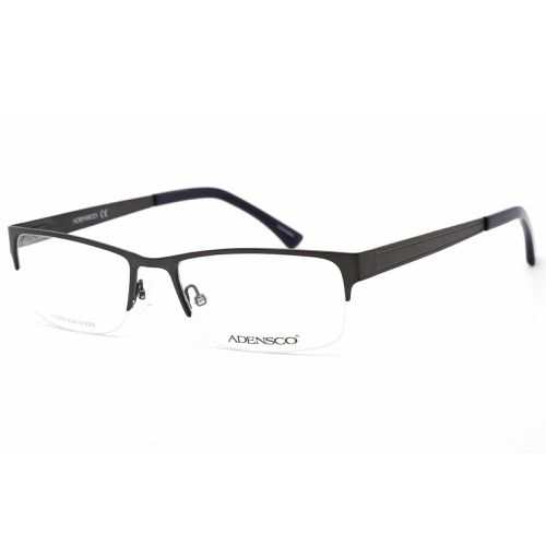 Men's Eyeglasses - Matte Grey Metal Frame Demo Lens, 53 mm / AD 128 0FRE 00 - Adensco - Modalova