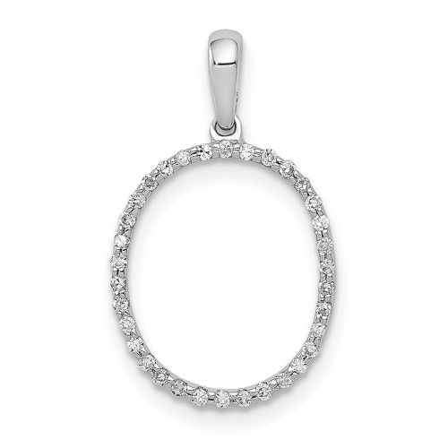 K White Gold Diamond Initial O Pendant - Jewelry - Modalova