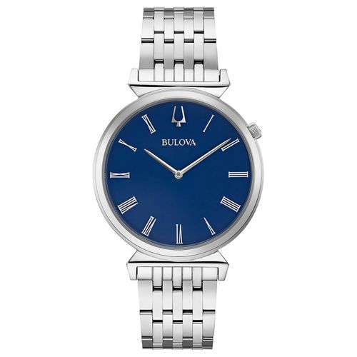Men's Quartz Watch - Classic Regatta Blue Dial Bracelet / 96A233 - Bulova - Modalova