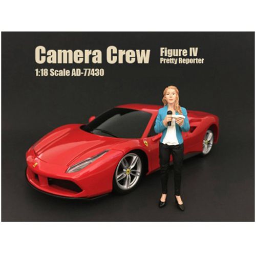 Figurine IV - Pretty Reporter Camera Crew For 1/18 Scale Models - American Diorama - Modalova