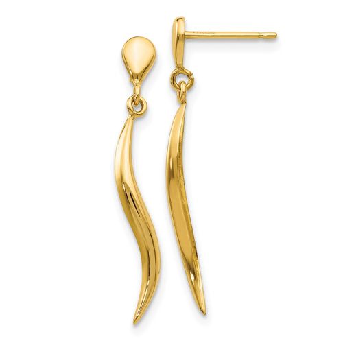 K Polished Fancy Dangle Post Earrings - Jewelry - Modalova