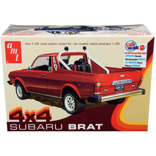 Scale Model Kit - Skill 2 1978 Subaru BRAT 4x4 Pickup Truck Vinyl Tires - AMT - Modalova