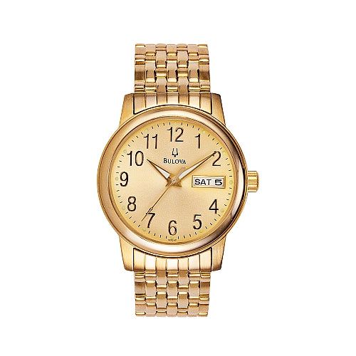 Men's Emeritus Gold Watch 97C47 - Bulova - Modalova