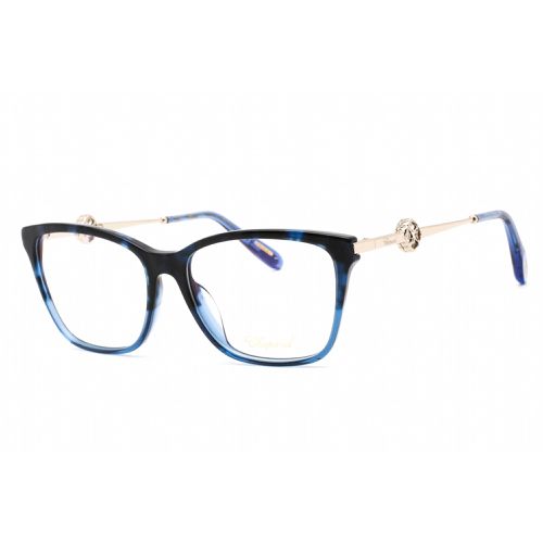Women's Eyeglasses - Blue Havana Glittery Plastic Rectangular / VCH318S 0XAF - Chopard - Modalova