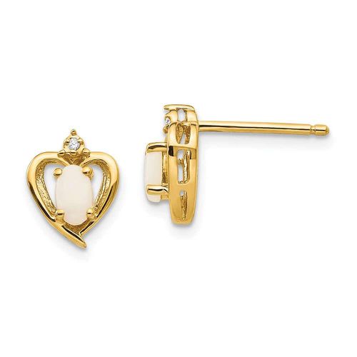 K Diamond & Opal Earrings - Jewelry - Modalova