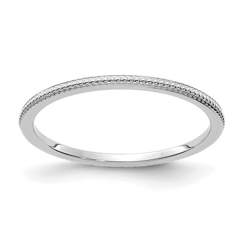 K White Gold 1.2mm Bead Stackable Band - Stackable Expressions - Modalova