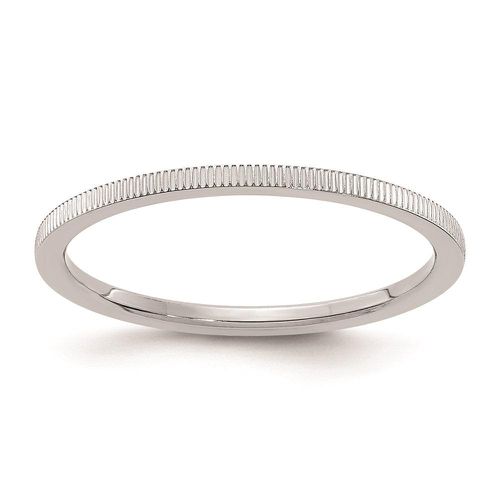 K White Gold 1.2mm Line Pattern Stackable Band - Stackable Expressions - Modalova