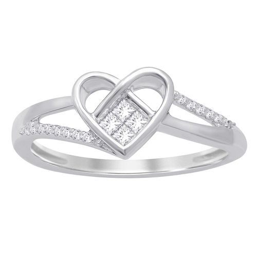 K White Gold 1/6 Ct Diamond Fashion Ring - Star Significance - Modalova