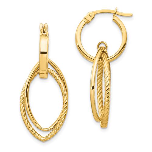 K Dangle Hoop Earrings - Jewelry - Modalova