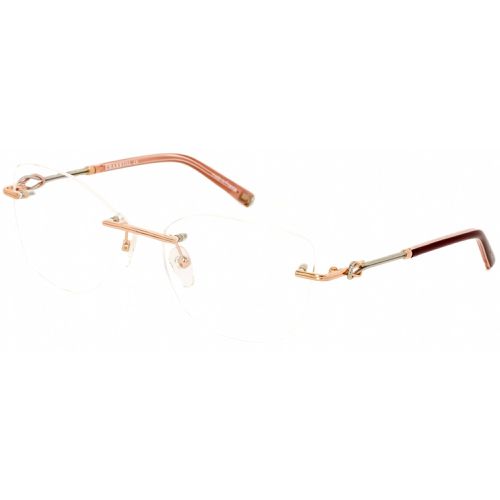 Women's Eyeglasses - Shiny Pink/Gold/Sliver Metal Cat Eye Frame / PC71027 C03 - Charriol - Modalova