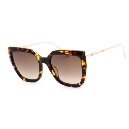 Women's Sunglasses - Gradient Lens Shiny Havana and Gold Frame SCH319M 0745 - Chopard - Modalova