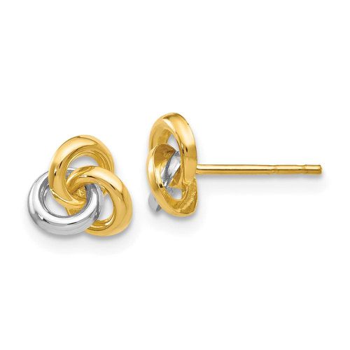 K & Rhodium Trinity Knot Earrings - Jewelry - Modalova
