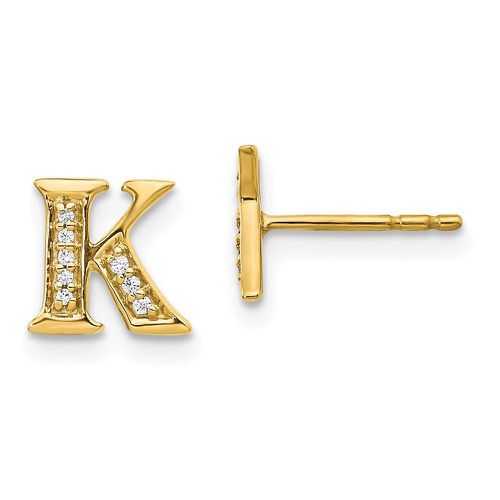 K Diamond Initial K Earrings - Jewelry - Modalova