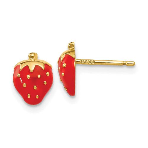K Enameled Strawberry Earrings - Jewelry - Modalova