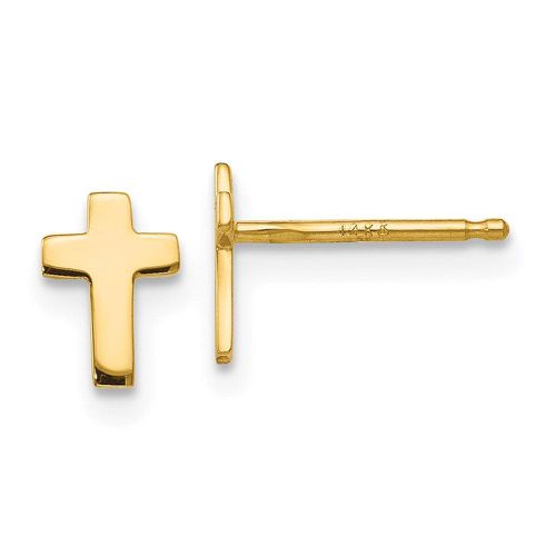 K Polished Cross Post Earrings - Jewelry - Modalova