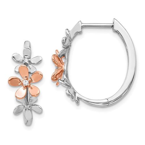 K Rose & White Gold Diamond Earrings - Jewelry - Modalova