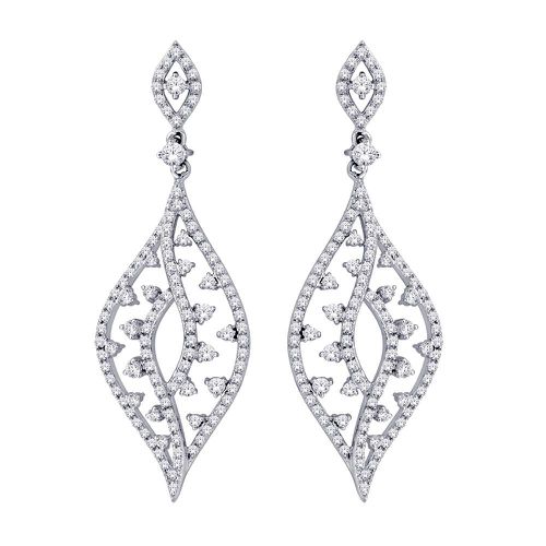 K White Gold 1 Ct.Tw. Diamond Dangle Earrings - Star Significance - Modalova