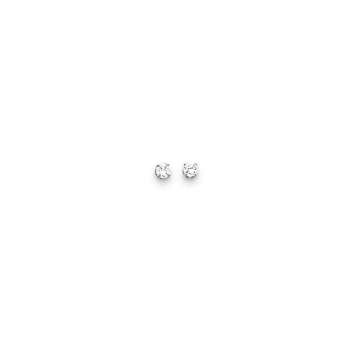 K White Gold 3.5mm CZ stud earrings - Jewelry - Modalova
