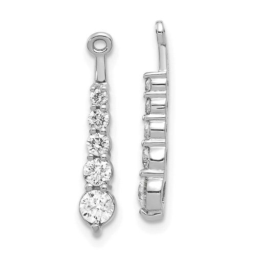 K White Gold AA 5 Stone Dangle Diamond Earring Jacket - Jewelry - Modalova
