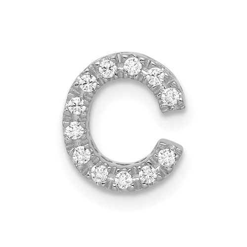 K White Gold Diamond Initial C Charm - Jewelry - Modalova