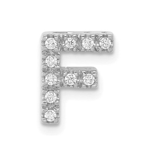 K White Gold Diamond Initial F Charm - Jewelry - Modalova