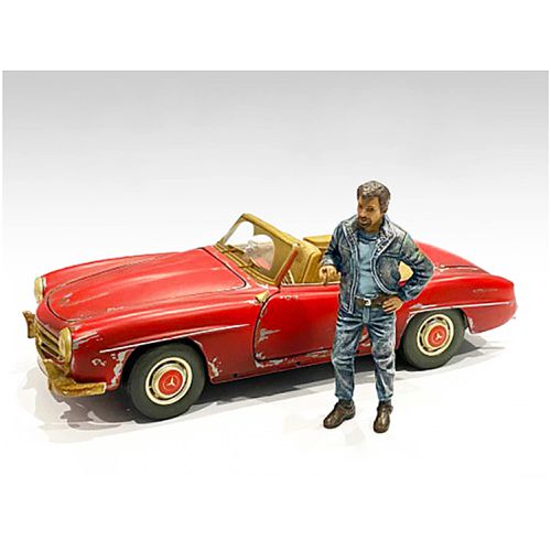 Figurine - Auto Mechanic Tim for 1/24 Scale Models Poly Resin - American Diorama - Modalova