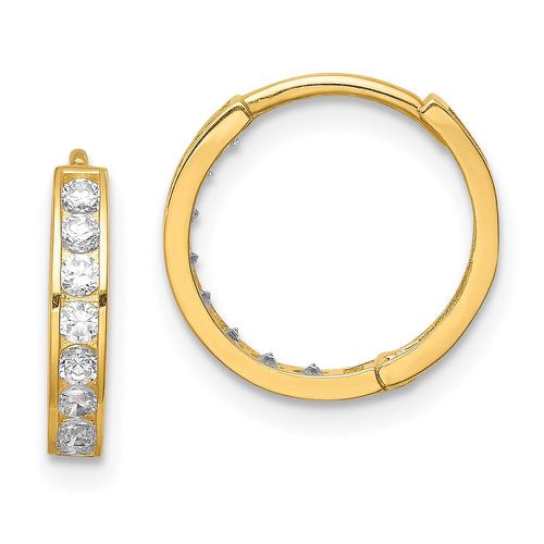 K CZ Hinged Hoop Earrings - Jewelry - Modalova