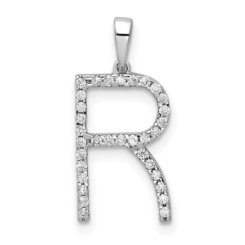 K White Gold Diamond Initial R Pendant - Jewelry - Modalova