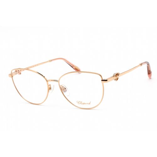Women's Eyeglasses - Shiny Copper Gold Metal Cat Eye Frame / VCHF51S 08FC - Chopard - Modalova
