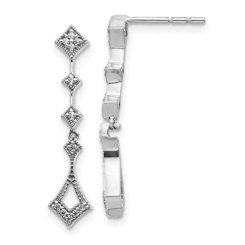 K White Gold Diamond Vintage Earrings - Jewelry - Modalova